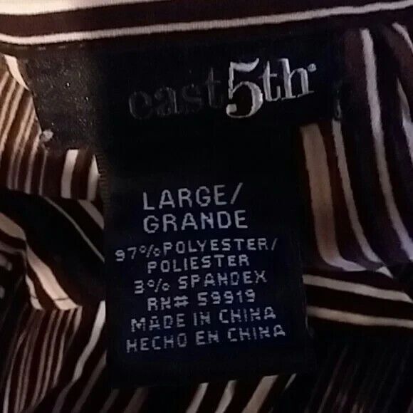 East 5th women's size Large button front shirt * - Picture 3 of 7